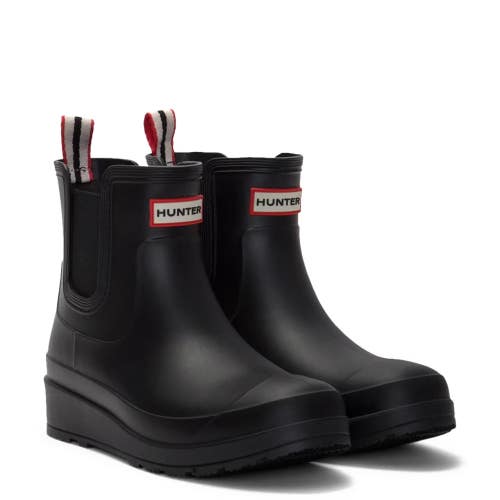 Hunter Tabitha Womens US 8 Black Round Toe Waterproof Pull-On Rain Boots HAWK302