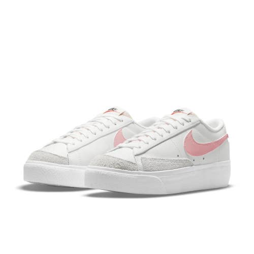 Nike Blazer Low Platform DJ0292-103 Sneakers Womens 9 White Casual Shoes HAWK465