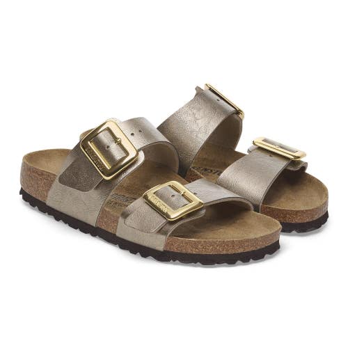 Birkenstock Sydney 1029372 Sandals Women's US 7 Taupe Birko-Flor Slide HAWK386