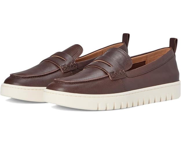 Vionic Uptown I6609L6203 Penny Loafer Women's US 9 Brown Leather Slip On HAWK456