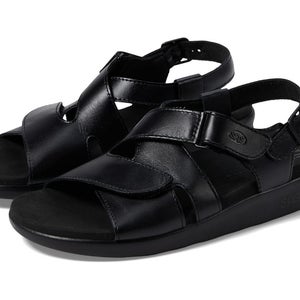 SAS Huggy 1570-013 Sandals Women's US 9 Black Adjustable Cross Strap HAWK480