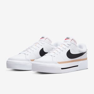 Nike Court Legacy Lift DM7590-100 Sneakers Women 7 White Lifestyle Shoes HAWK603