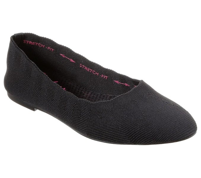Skechers Cleo - Bewitch 48885-BLK Ballet Flats Women's US 10 Black Shoes HAWK215