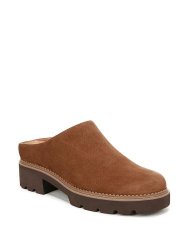 Vionic Fairfax Clogs Women's Size 8.5 Brown Suede Slip-On Comfort Shoes RHS6931