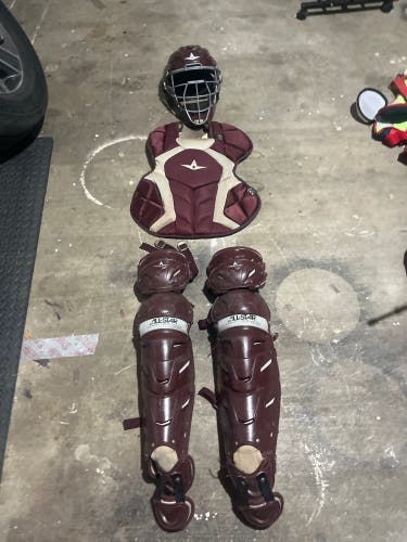 Maroon All Star System 7 Catcher's Set (Used)