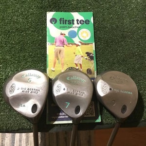 Callaway Ladies Big Bertha War Bird Woods Set (5W, 7W, 9W) Graphite Shafts