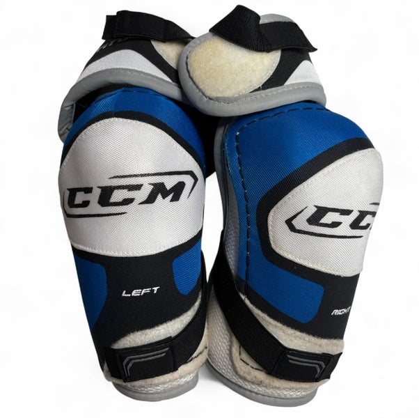 CCM U+ FIT 05 ICE HOCKEY ELBOW PADS BLUE WHITE JUNIOR LARGE