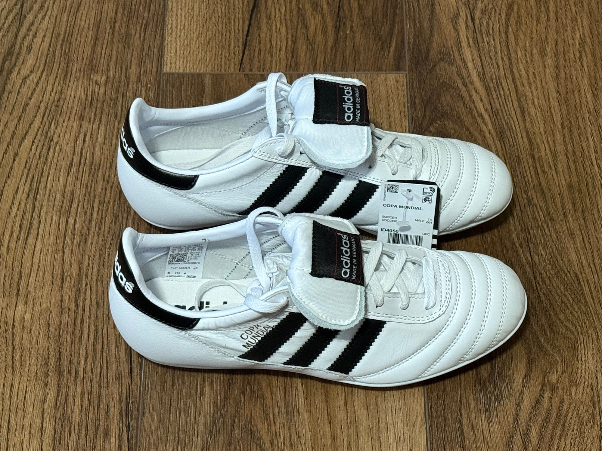 Adidas Copa Mundial Soccer Cleats White Black ID4050 Mens 9 Made in Germany Adidas Copa Mundial Men main image 3