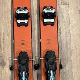 Men's 2021 Line 186 cm Powder Outline Skis With Bindings Max Din 13 (Used)