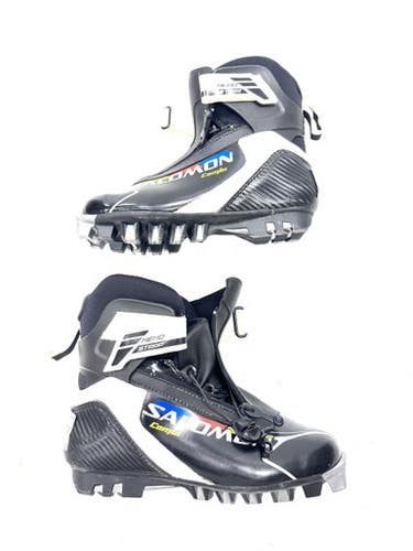 Used Salomon Mens SNS XC Ski Boots Black W 06.5-07 / JR 4.5-05 11860-S000302982
