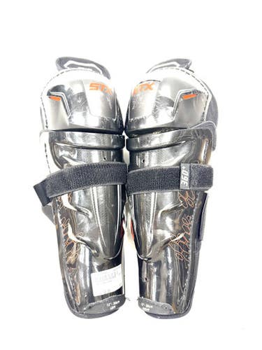 Used STX STALLION Intermediate Shin Guards Black 12" 11860-S000302973