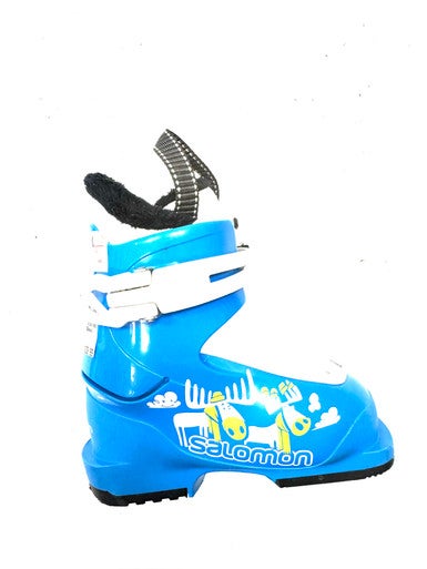 Used Salomon Boys DH Ski Boot Royal Blue 155 MP - Y08 11860-S000302961