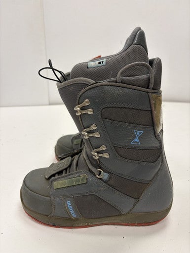 Used Burton PROGRESSION Womens Snowboard Boots Grey Senior 9 11860-S000302951