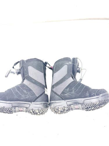 Used Salomon PEARL BOA WOMENS 7 Womens Snowboard Boots Black Senior 7.5 11860-S000302953