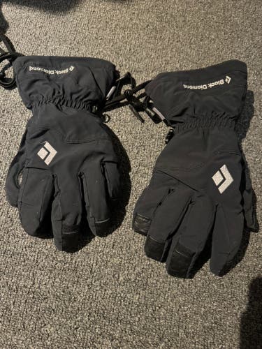 Black Diamond Cold Weather Gloves, Black, men’s medium