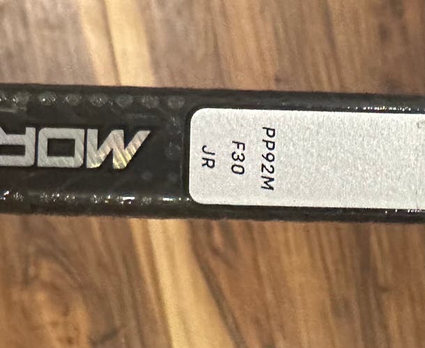 Junior Sher-Wood Rekker Morph Pro Left Hand Hockey Stick P92M 30 Flex (Used)