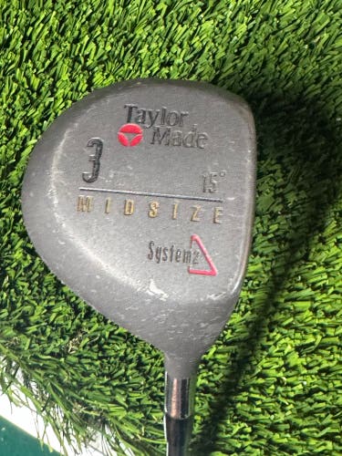 TaylorMade Midsize 15* 3 Fairway Wood System 2 Regular Flex New Grip Right Hand