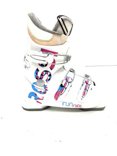 Used Rossignol FUN GIRL Girls DH Ski Boot White 215 MP - J03 11860-S000302854