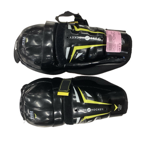 Used Pure Hockey PURE HOCKEY Youth Shin Guards Black 9" 11613-S000174688