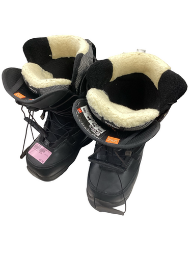 Used Nitro FAINT TLS Womens Snowboard Boots Black Senior 6.5 11613-S000174660