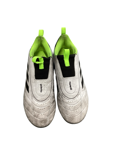 Used Adidas GOLETTO Soccer Cleats Black And White Junior 01 11613-S000174653