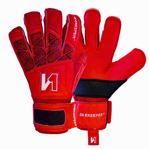 ONEKEEPER VECTOR Red without Finger Protection - 3.5 mm Semi Professional Latex (Size 7)