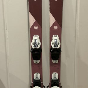 Women's 2022 All Mountain 160 cm Kastle DX 85 Skis With Bindings Max Din 10 (Used)