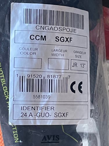 Intermediate CCM Tacks 13" Shin Pads Pro Stock (New)