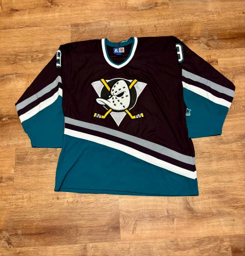 Vintage Starter Paul Kariya Anaheim Mighty Ducks Jersey Big Logo (XL)