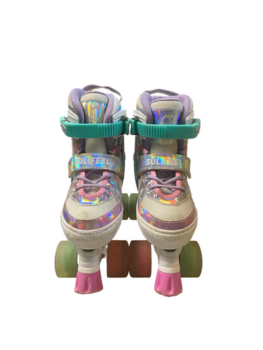 Used SULIFEEL Child Roller Quad Skates White Adjustable 11706-S000369855