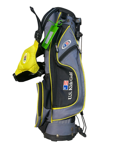 Used US Kids BLACK AND YELLOW BAG Jr Stand Bag Black 11706-S000369918