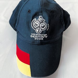 2006 FIFA World Cup Germany Soccer Hat Adjustable Baseball Cap L XL cotton VTG