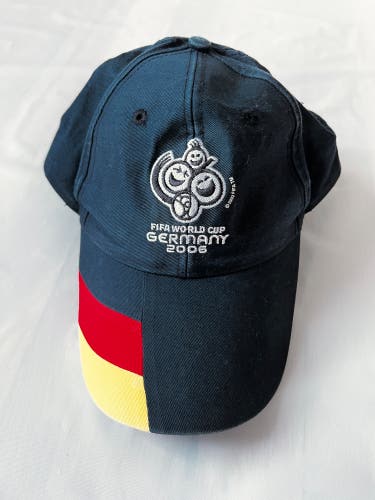 2006 FIFA World Cup Germany Soccer Hat Adjustable Baseball Cap L XL cotton VTG