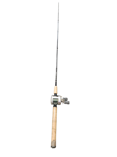 Used Abu Garcia AMBASSADEUR W/BASSPRO BAITCASTER Rod and Reel Combo 11850-S000022803