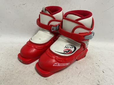 Used Nordica NORDY Boys DH Ski Boot Red 180 MP - Y11 11855-S000197316