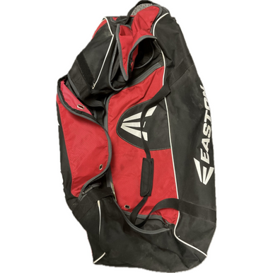 Used Easton BB/SB Player Wheeled Bag Black And Red 11855-S000197317