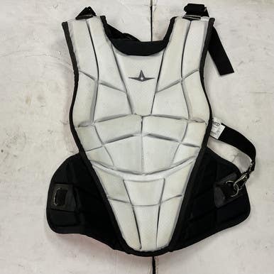 Used All-Star AFX Catchers Chest Protector White Adult 11855-S000197283