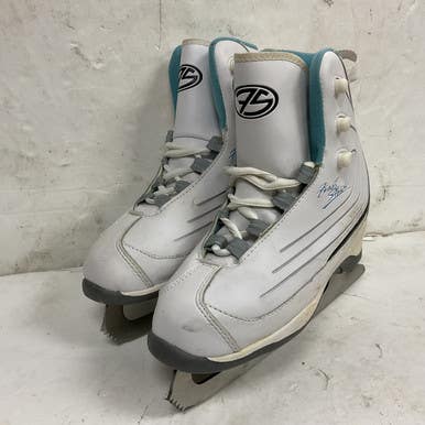 Used FIRST STRIDE Girls Softboot Skate White Junior 04 11855-S000197286