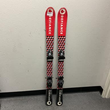 Used DEFIANCE PUZZLE Boys DH Ski/Binding Black And Red 120 cm 11855-S000197290
