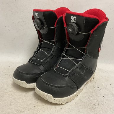 Used DC Shoes SCOUT 2023 Boys Snowboard Boots Black And Red Junior 05 11855-S000197232