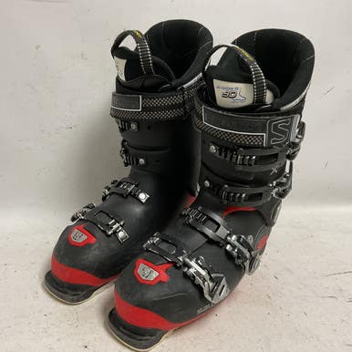 Used Salomon X PRO 80 ENERGYZER Mens DH Ski Boot Black And Red 270 MP - M09 - W10 11855-S000195401