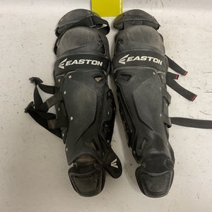 Used Easton QWIKFIT YTH SHIN GUARDS Catchers Leg Guards Black Youth 11855-S000196993