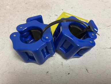 Used VESTA FITNESS BARBELL COLLARS Exercise Accessory Other Royal Blue 11855-S000197057