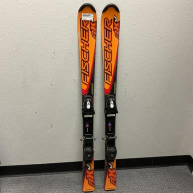 Used Fischer RX J Boys DH Ski/Binding Orange 120 cm 11855-S000197082
