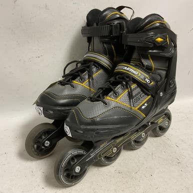 Used RollerDerby ELITE SERIES Q60 Senior Rec Fitness Skates Black Senior 6 11855-S000197145