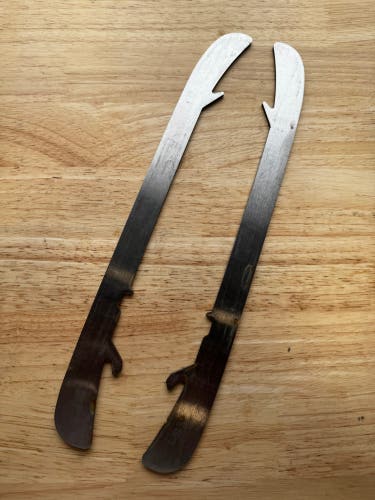 NHL Pro Stock Game Used Bauer LS3 296mm Skate Blades / Runners