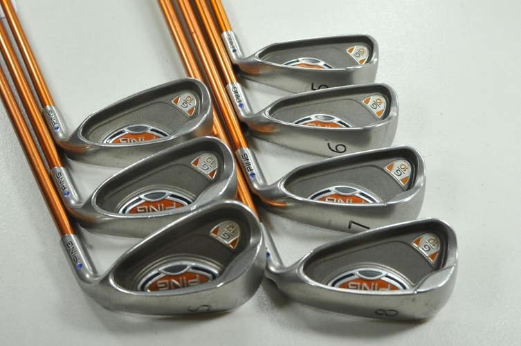 Ping G10 5-W,SW Iron Set Senior Flex Blue Dot Right TFC129 Graphite # 208439