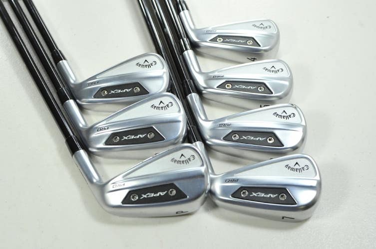 Callaway Apex Pro 24 4-PW Iron Set Stiff Flex Right MMT 95g Graphite # 201352