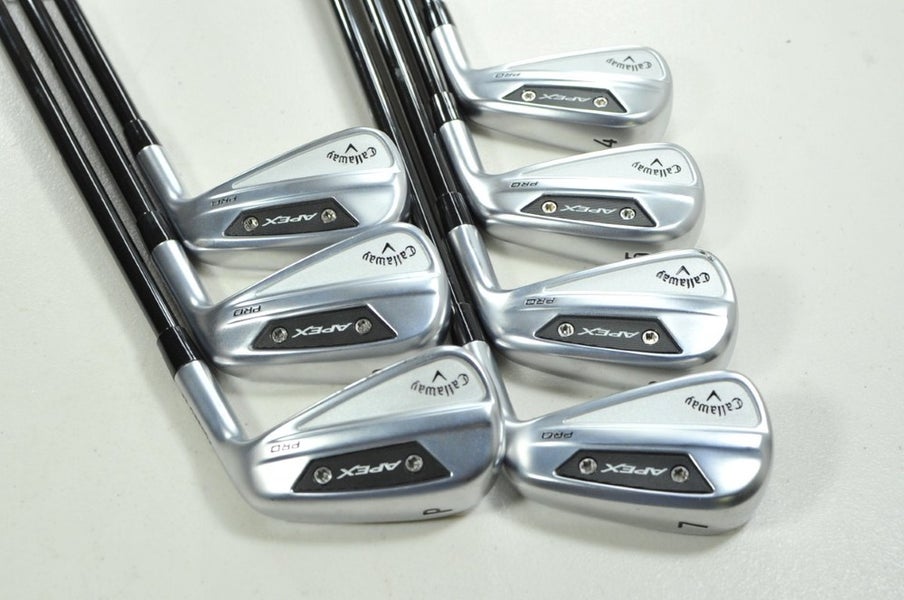 Callaway Apex Pro 24 4-PW Iron Set Stiff Flex Right MMT 95g Graphite # 201352