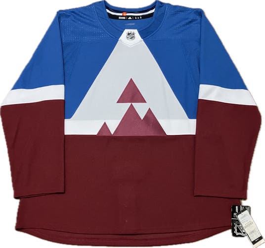 NWT Colorado Avalanche Blank 2020 Stadium Series Adidas NHL Hockey Jersey Size 56